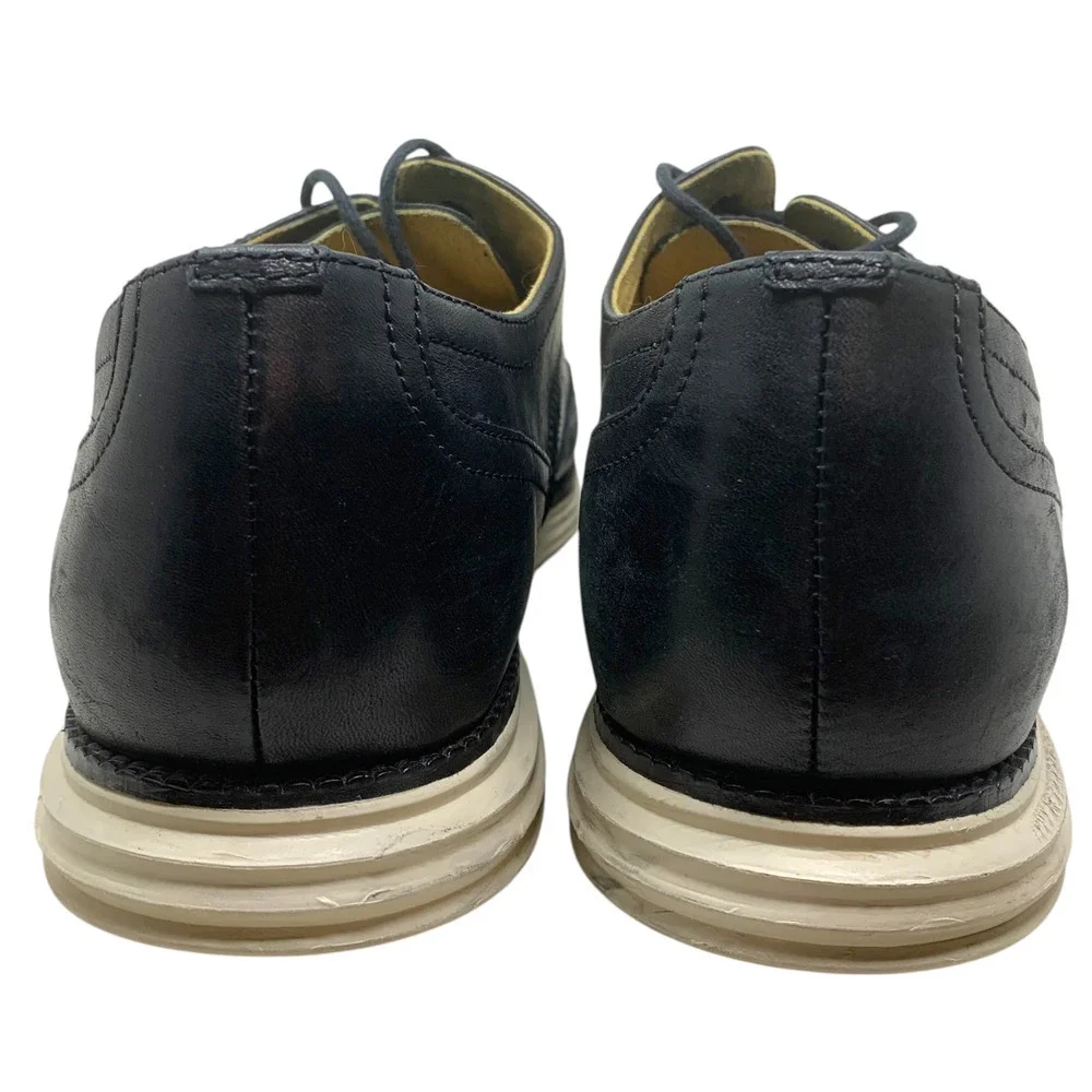 Cole Haan Grand OS Black Leather Wingtip Brogue Oxfords Mens Sz 12 Shoes C24089